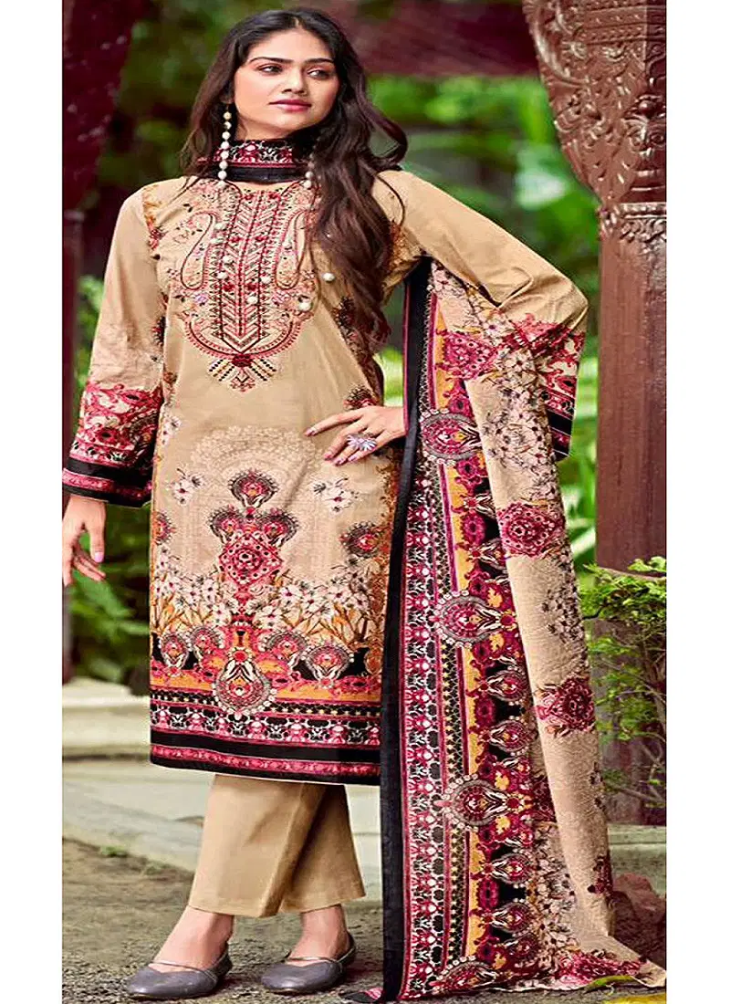 Luxury SN 1036 By Sobia Nazir Cotton Pakistani Dress Material Suppliers In Mumbai